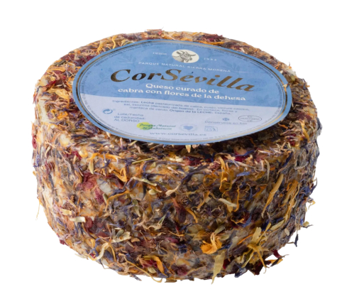 Curado de Cabra con flores de la Dehesa
