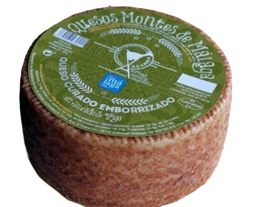 Queso de Cabra Curado Emborrizado en Salvado de Trigo