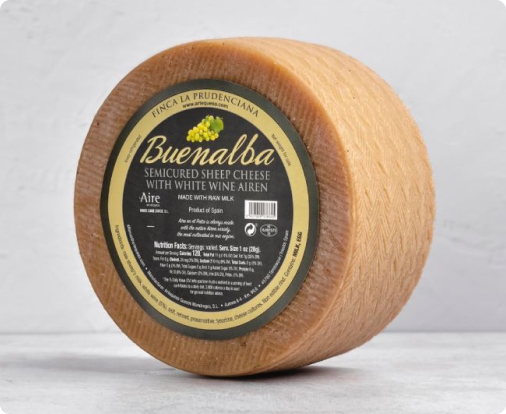 Madurado vino blanco leche cruda