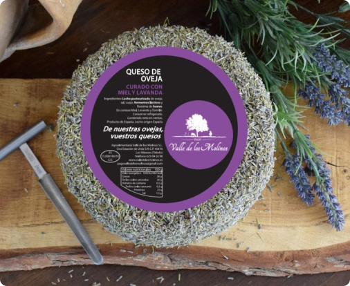 Curado con miel y lavanda