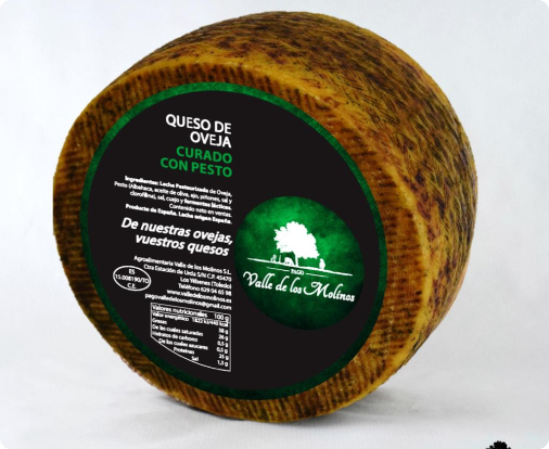 Curado con pesto