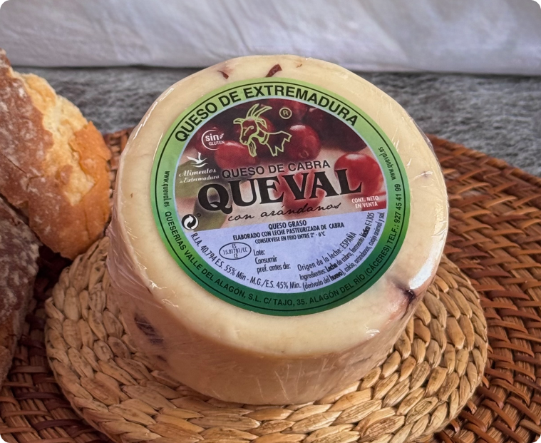 Queso cabra con arándanos