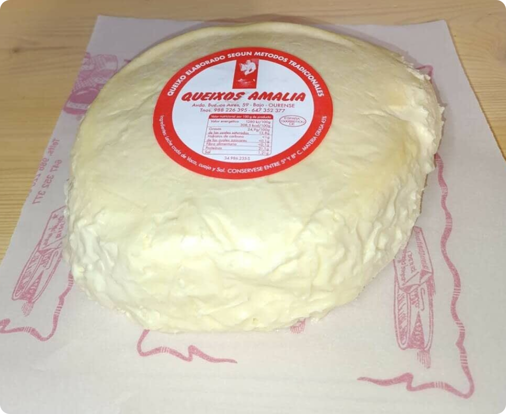 Queso de vaca con leche cruda cremoso madurado